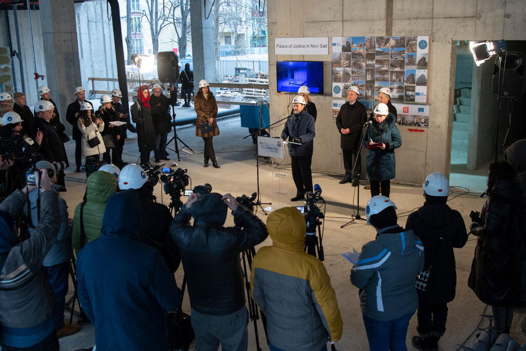 Poseta gradilišta Palate pravde u Novom Sadu 3 - Jadran doo Beograd