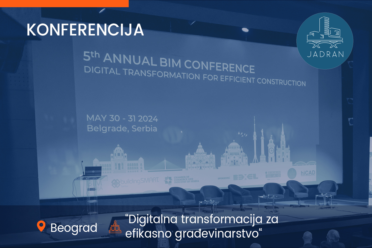 5. godišnja BIM konferencija - cover - Jadran doo Beograd